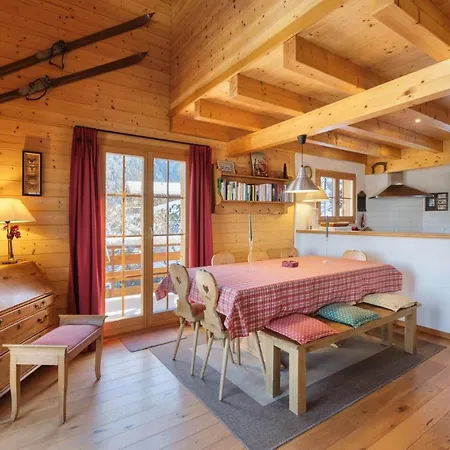 Alpesi faház Montebello Cozy, Classic Swiss Chalet With Stunning Views La Tzoumaz
